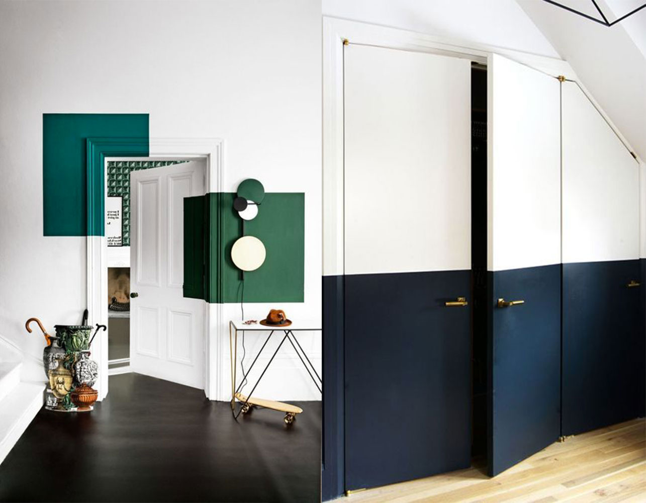 porta colorata elegante